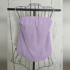 Lavender Eyelet Ladies Summer Top